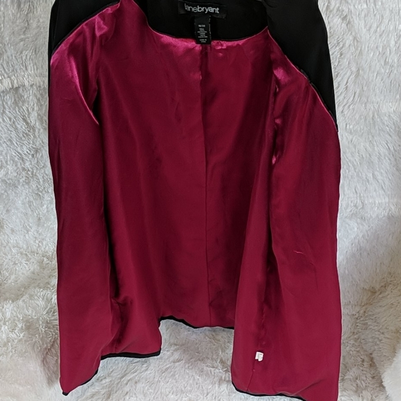 Women's Lane Bryant Long Black Jacket 18 20 - Picture 7 of 10